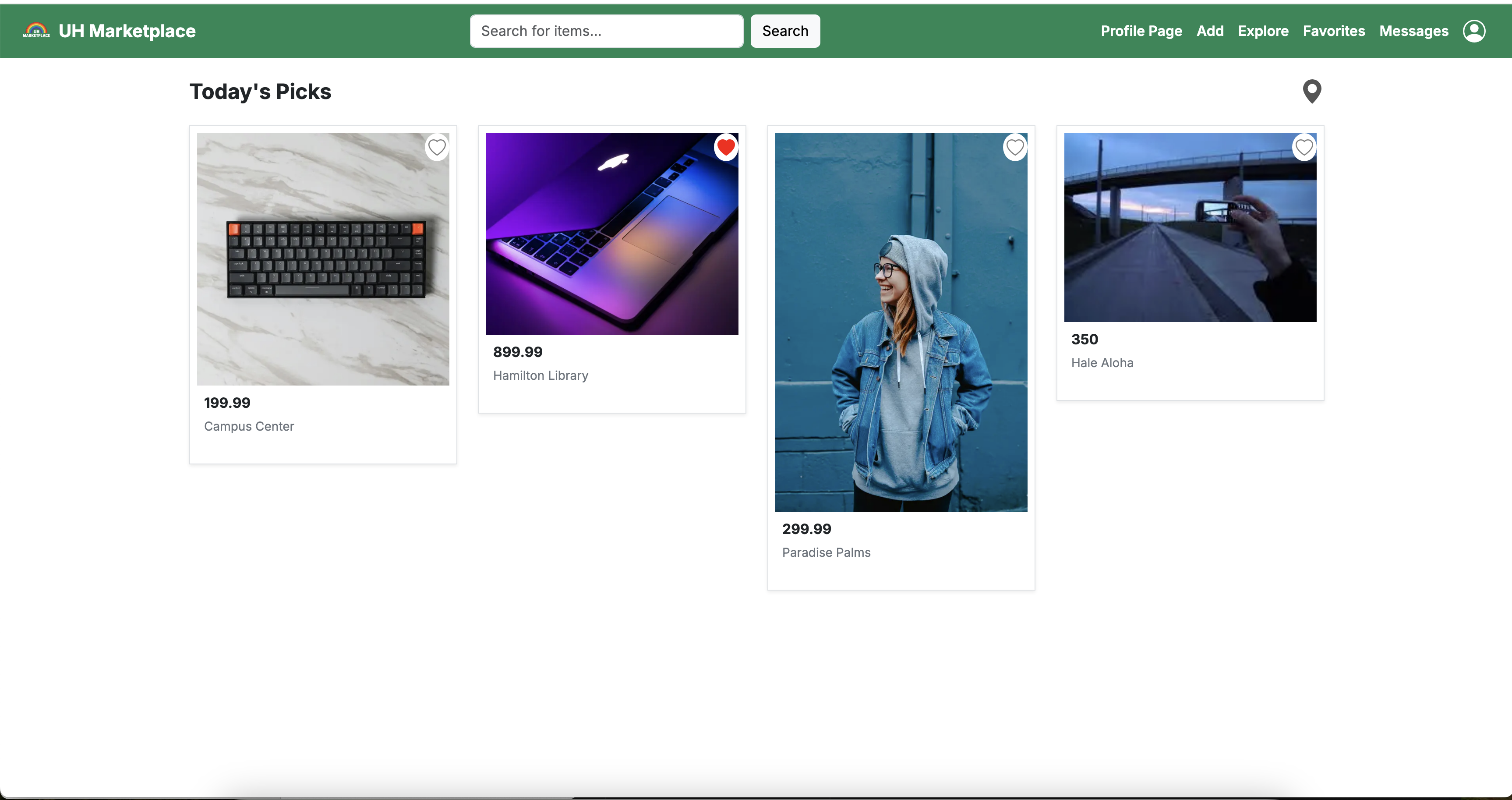 Explore Page
